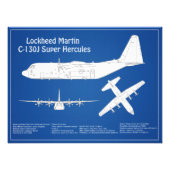C-130 Hercules - Flugzeugkonzepte ABD Fotodruck (Vorne)
