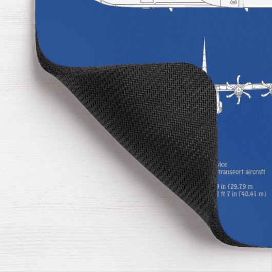 C-130 Hercules - Flugzeugkonzepte ABD Mousepad (Ecke)