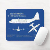 C-130 Hercules - Flugzeugkonzepte ABD Mousepad (Mit Mouse)