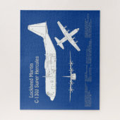 C-130 Hercules - Flugzeugkonzepte ABD Puzzle (Vertikal)
