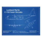 C-130 Hercules - Flugzeugkonzepte AD Fotodruck (Vorne)