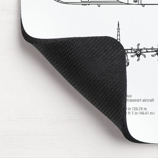 C-130 Hercules - Flugzeugkonzepte AD Mousepad (Ecke)