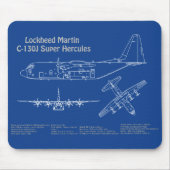 C-130 Hercules - Flugzeugkonzepte AD Mousepad (Vorne)
