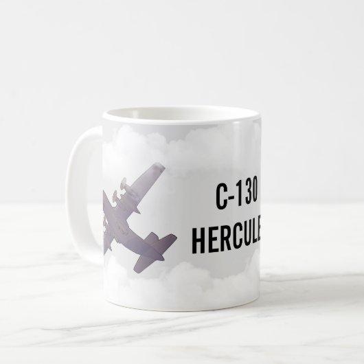 C-130 Hercules-Kaffee-Tasse Kaffeetasse (Vorderseite Links)