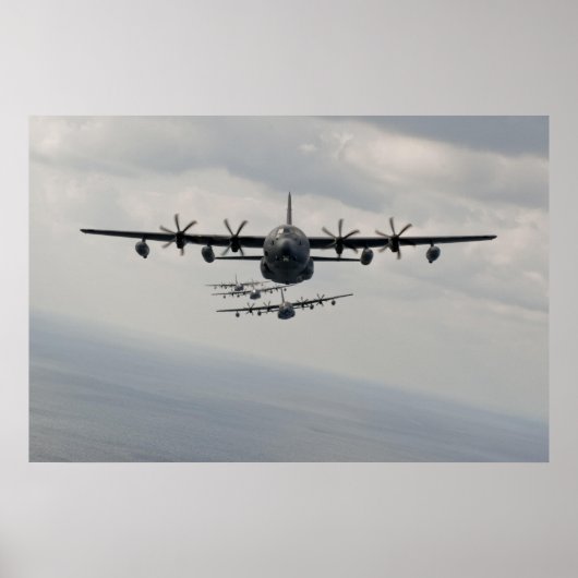 C-130 Hercules Line Up Poster (Vorne)