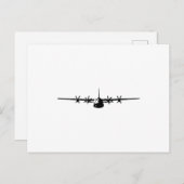 C-130 Hercules Military Aircraft Ankündigungspostkarte (Vorne/Hinten)