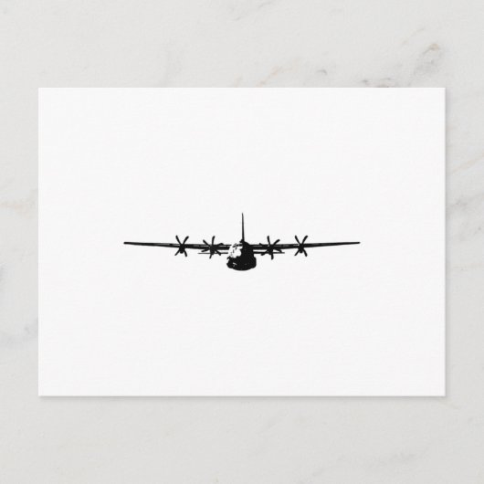 C-130 Hercules Military Aircraft Ankündigungspostkarte (Vorderseite)