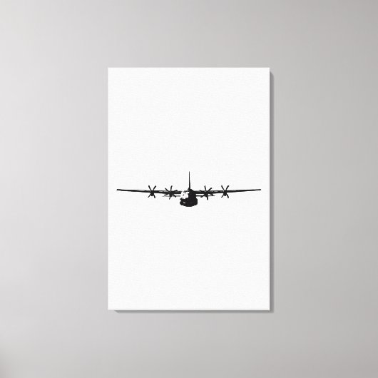 C-130 Hercules Military Aircraft Leinwanddruck (Vorderseite)