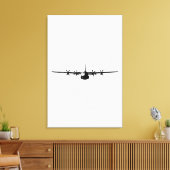 C-130 Hercules Military Aircraft Leinwanddruck (Insitu (Wohnzimmer))