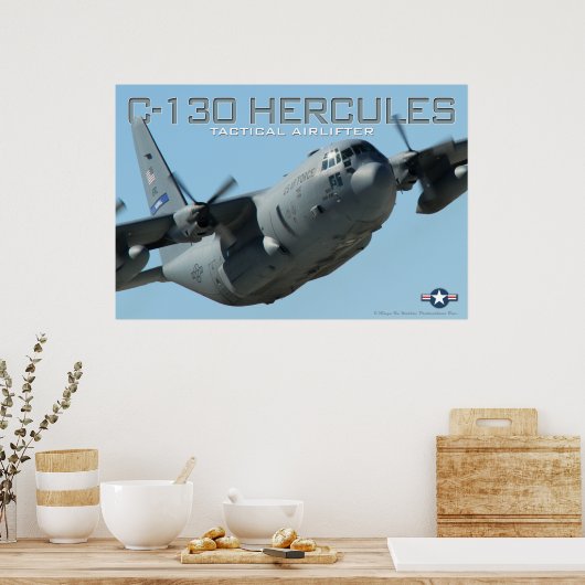 C-130 Hercules Poster (Küche)