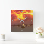 C-130 HERCULES QUADRATISCHE WANDUHR (Zuhause)