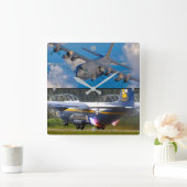 C-130 HERCULES QUADRATISCHE WANDUHR (Zuhause)