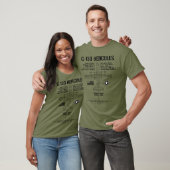C-130 Hercules Specs Militärflugzeug C130 T-Shirt (Unisex)