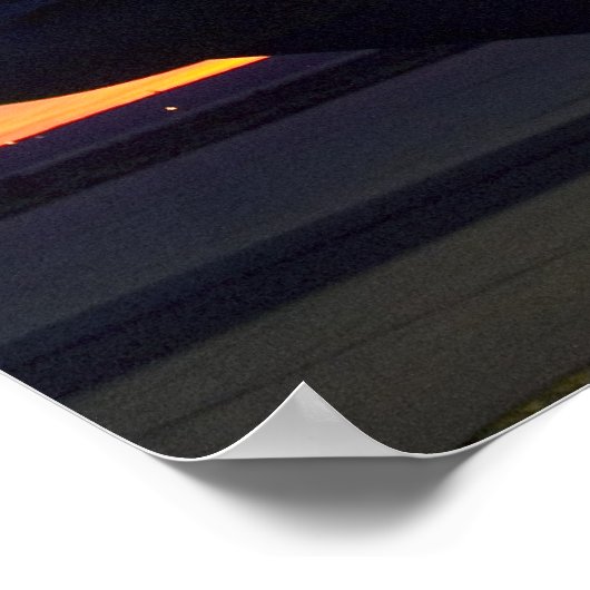 C-130 Hercules Sunset Poster (Ecke)