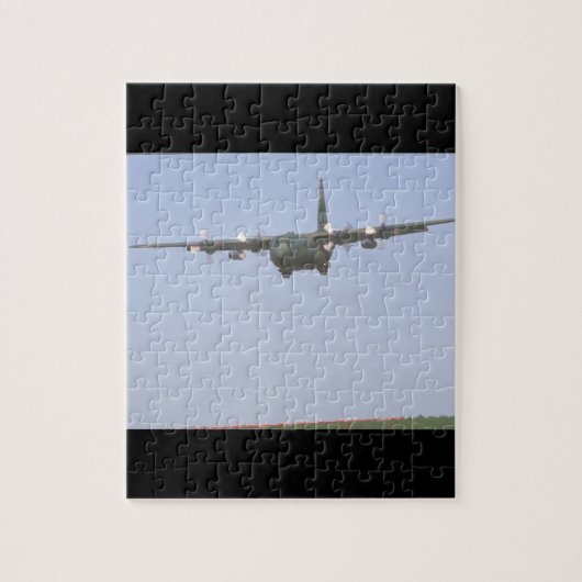 C-130 Herkules approach_Military Flugzeuge Puzzle (Vertikal)