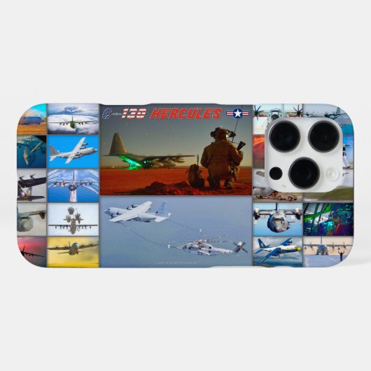 C-130 HERKULES iPhone HÜLLE (Rückseite (Horizontal))