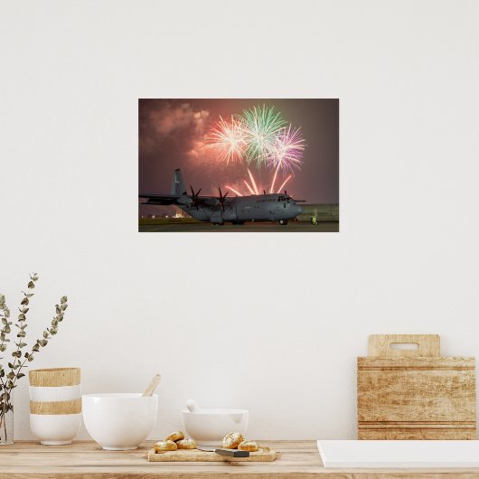 C-130 Herkules Poster (Küche)