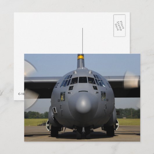 C-130 Herkules Postkarte (Vorne/Hinten)