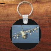C-130 Herkules Transport_Militärische Luftfahrzeug Schlüsselanhänger (Vorderseite)