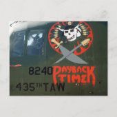 C-130 Ō HERCULES TRANSPORT AIRCRAFT NOSE ART POSTKARTE (Vorderseite)