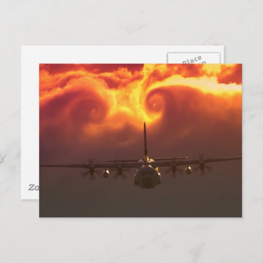 C-130 vortex postkarte (Vorne/Hinten)