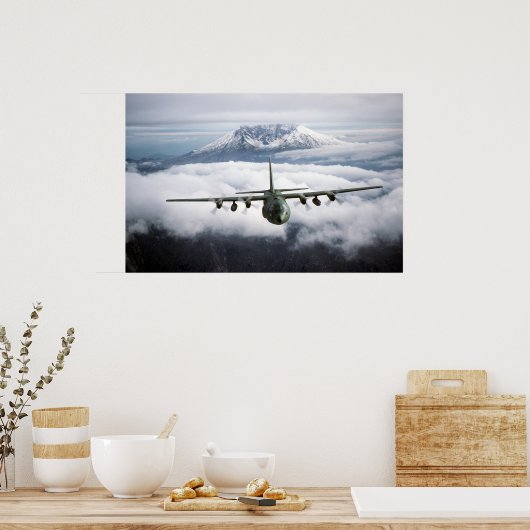 C-130E Hercules Aircraft Poster (Küche)