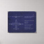 C-130H Blueprint über Leinwand (Vorderseite)
