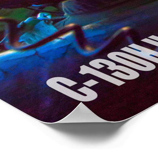 C-130H HERCULES COCKPIT POSTER (Ecke)