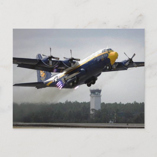 C-130T Hercules - "Fat Albert" Blue Angels Postcar Postkarte (Vorderseite)