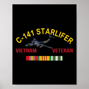 C-141 Starlifter Vietnam Veteran Starlifter Aircra Poster