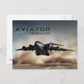 C-17 Globemaster Cargo-Flugzeug Postkarte (Vorne/Hinten)