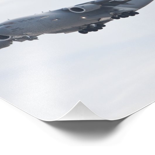 C-17 Globemaster Foto Print (Ecke)