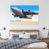 C-17 GLOBEMASTER III 32x48 Leinwanddruck (Insitu (Schlafzimmer))
