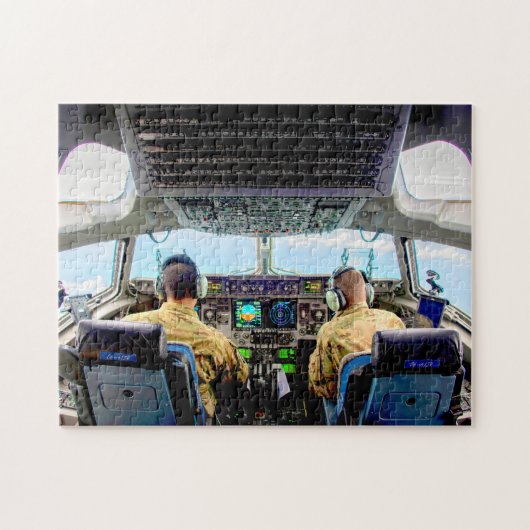 C-17 GLOBEMASTER III COCKPIT (11 x 14 INCH) Puzzle (Horizontal)