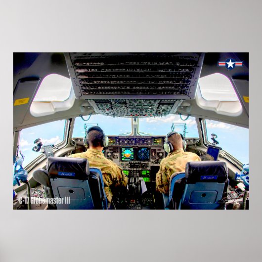 C-17 GLOBEMASTER III COCKPIT POSTER (Vorne)