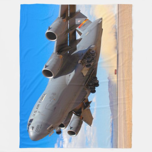 C-17 GLOBEMASTER III FLEECEDECKE (Vorderseite)