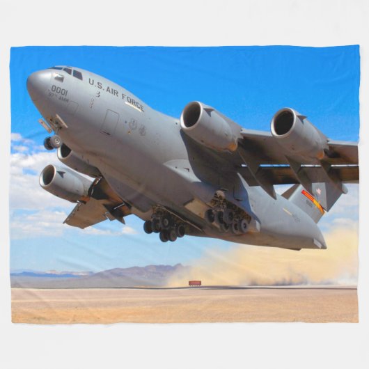 C-17 GLOBEMASTER III FLEECEDECKE (Vorderseite (Horizontal))