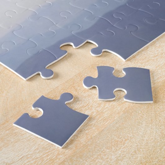 C-17 Globemaster III Flugzeuge fliegen über Blue R Puzzle (Seite)