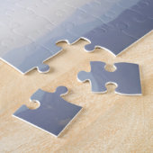 C-17 Globemaster III Flugzeuge fliegen über Blue R Puzzle (Seite)