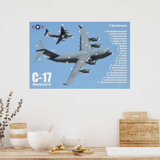 C-17 GLOBEMASTER III POSTER (Küche)