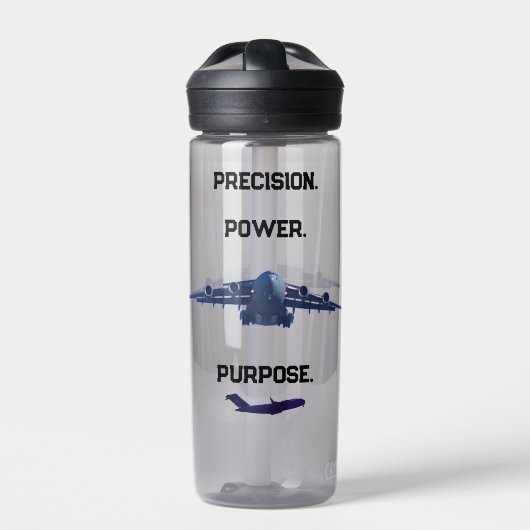 C-17 GLOBEMASTER PRECISION POWER PURPOSE TRINKFLASCHE (Vorderseite)