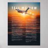 C-17 mit Tell Me How ode to flight Poster (Vorne)