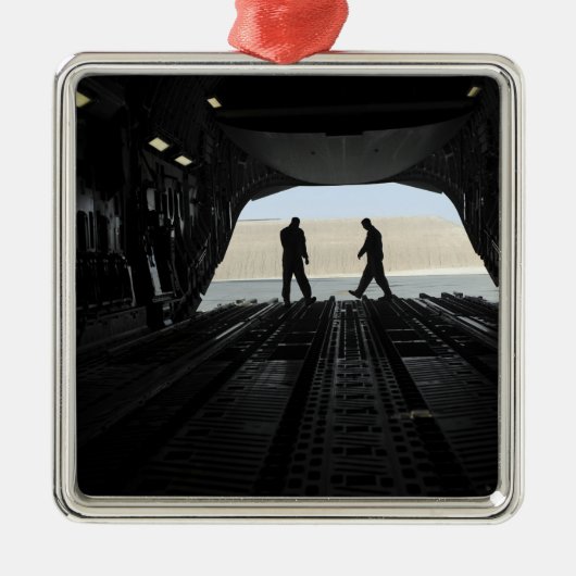 C-17A Globemaster III Ornament Aus Metall (Vorne)