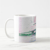 C-17A Globemaster III Wasserfarben-Tasse Kaffeetasse (Links)