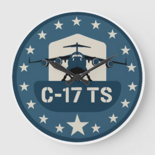 C-17TS-PATCH GROßE WANDUHR