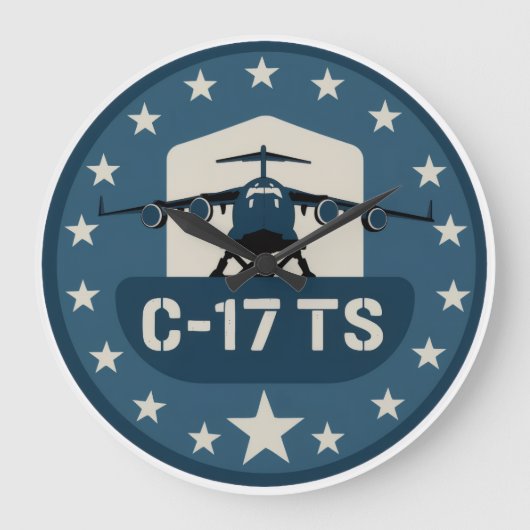 C-17TS-PATCH GROßE WANDUHR (Vorderseite)