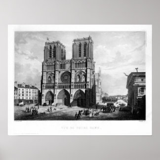 c. 1835 - Notre Dame Poster