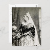 C. 1880 Königin Victoria von England Postkarte (Vorne/Hinten)