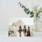 C. 1885 Amerikaner in Ägypten Postkarte (Stehend Vorderseite)