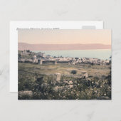 c 1890 Vintag Tiberias Israel Panorama Postkarte (Vorne/Hinten)